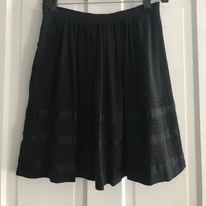 Beautiful black silk Theory Lilith skirt